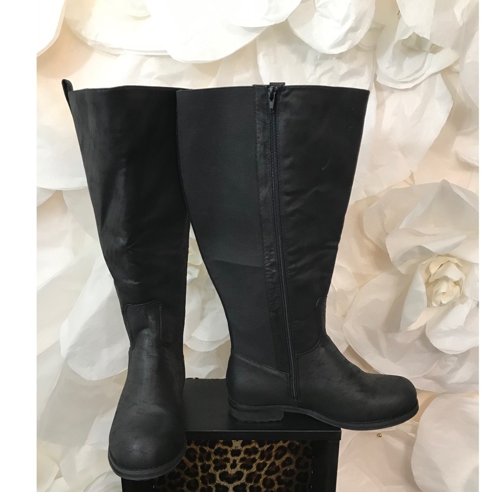 Lane Bryant New Knee Extra Wide Black Boots
